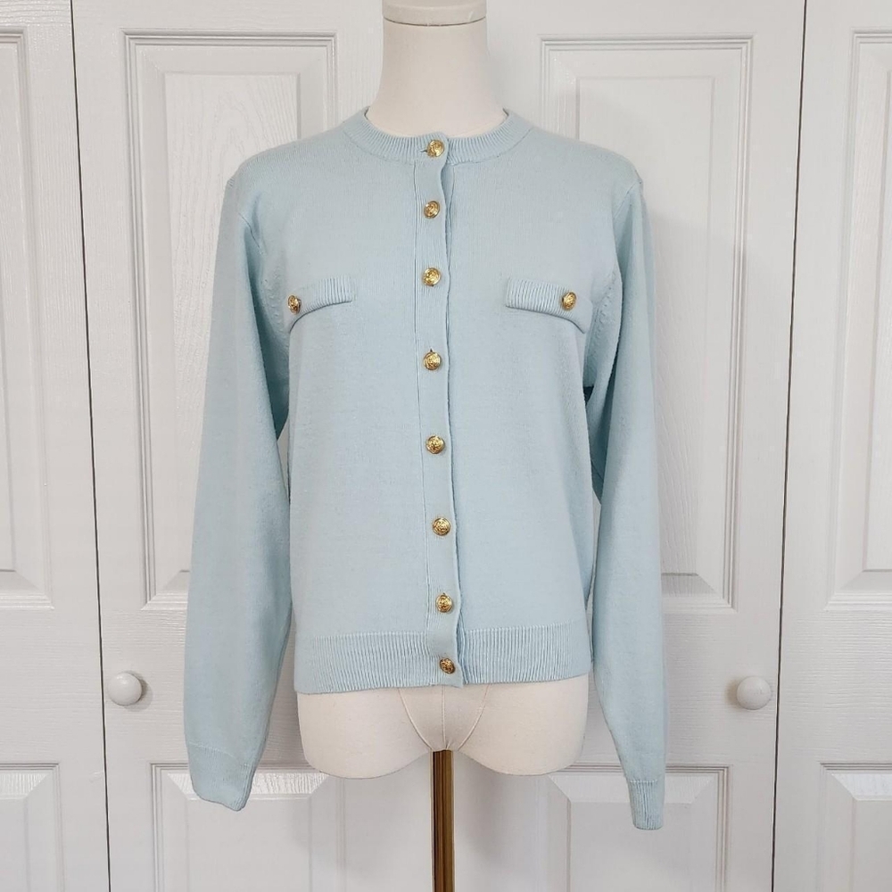 ♡ Vintage Robins Blue Cardigan ♡
